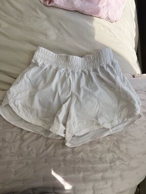 White Lululemon shorts